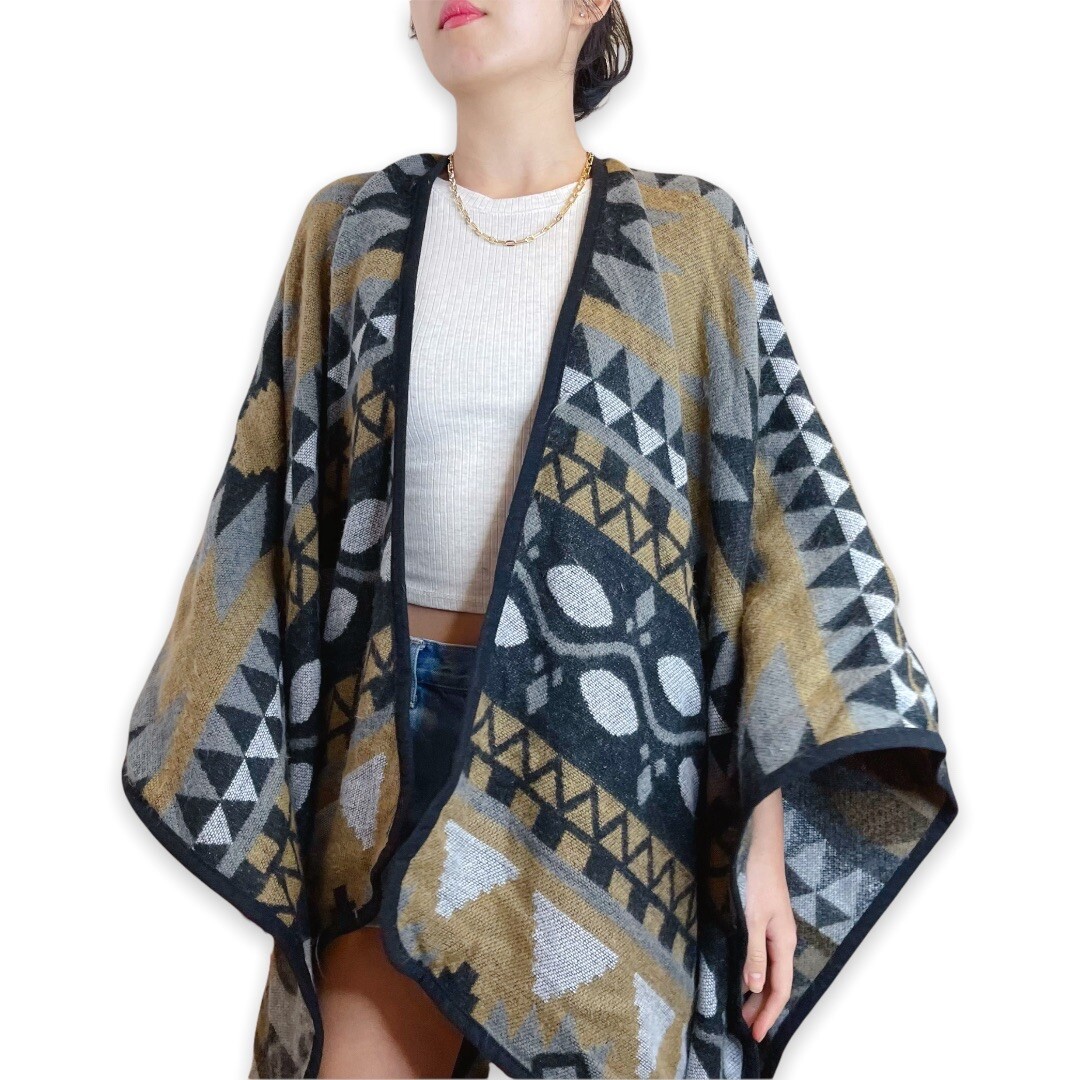 Cabin Fever Aztec Geometric Pattern Wrap Blanket … - image 11