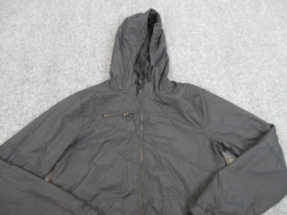 Chaqueta Volcom Para Hombre Adulto Grande Negra Exterior Cortavientos Sudadera con Capucha Abrigo Informal Foto 2 de 4