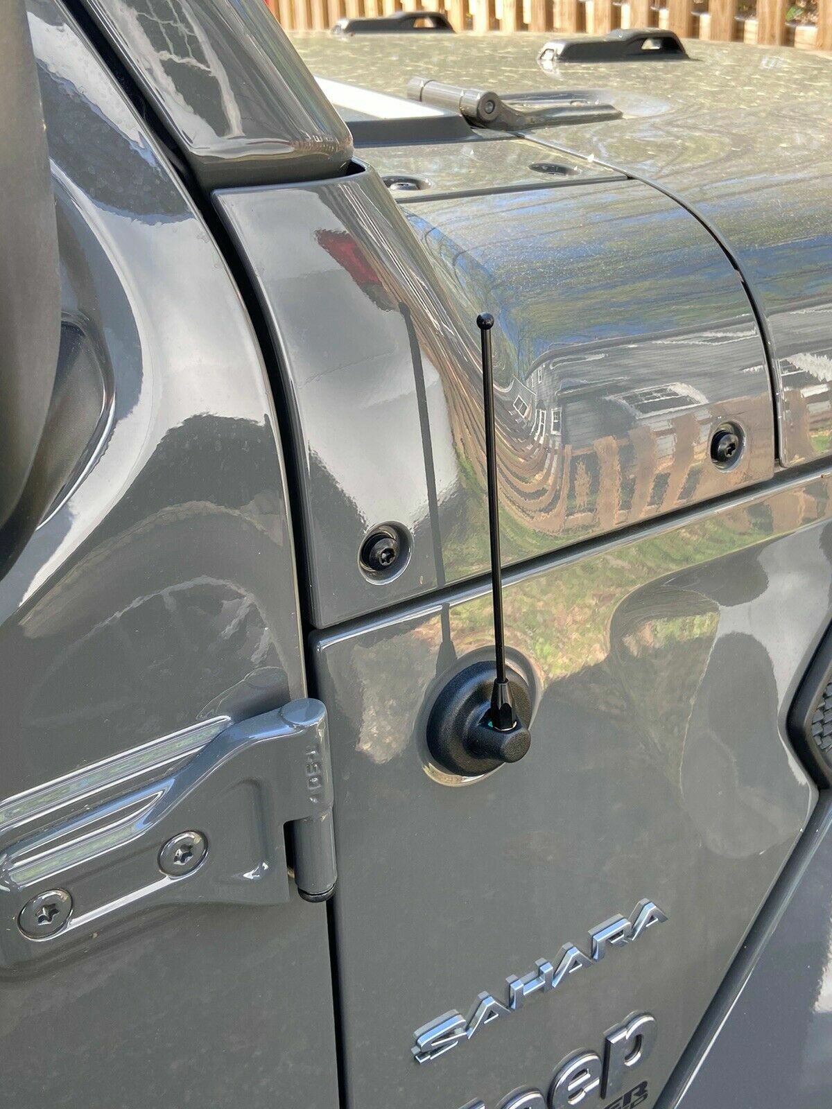 7" Black Stainless Antenna Mast AMFM for JEEP WRANGLER JK/JL 2007-2023 GLADIATOR