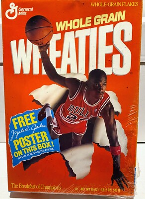 MICHAEL JORDAN Chicago Bulls 1989 Full Wheaties Cereal Box General
