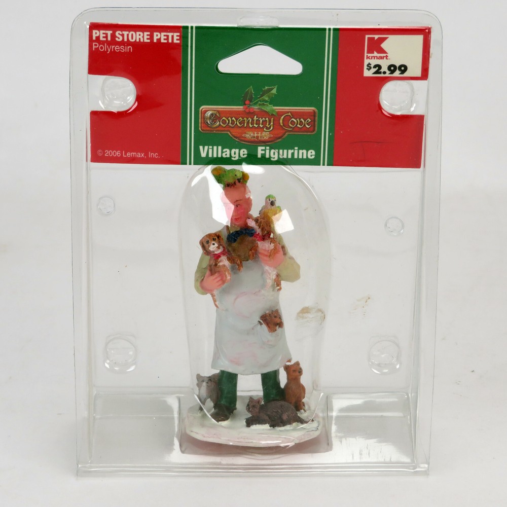 Pet Shop Pete Coventry Cove Village Figurine, 2006 Kmart, Sealed, 62339KM