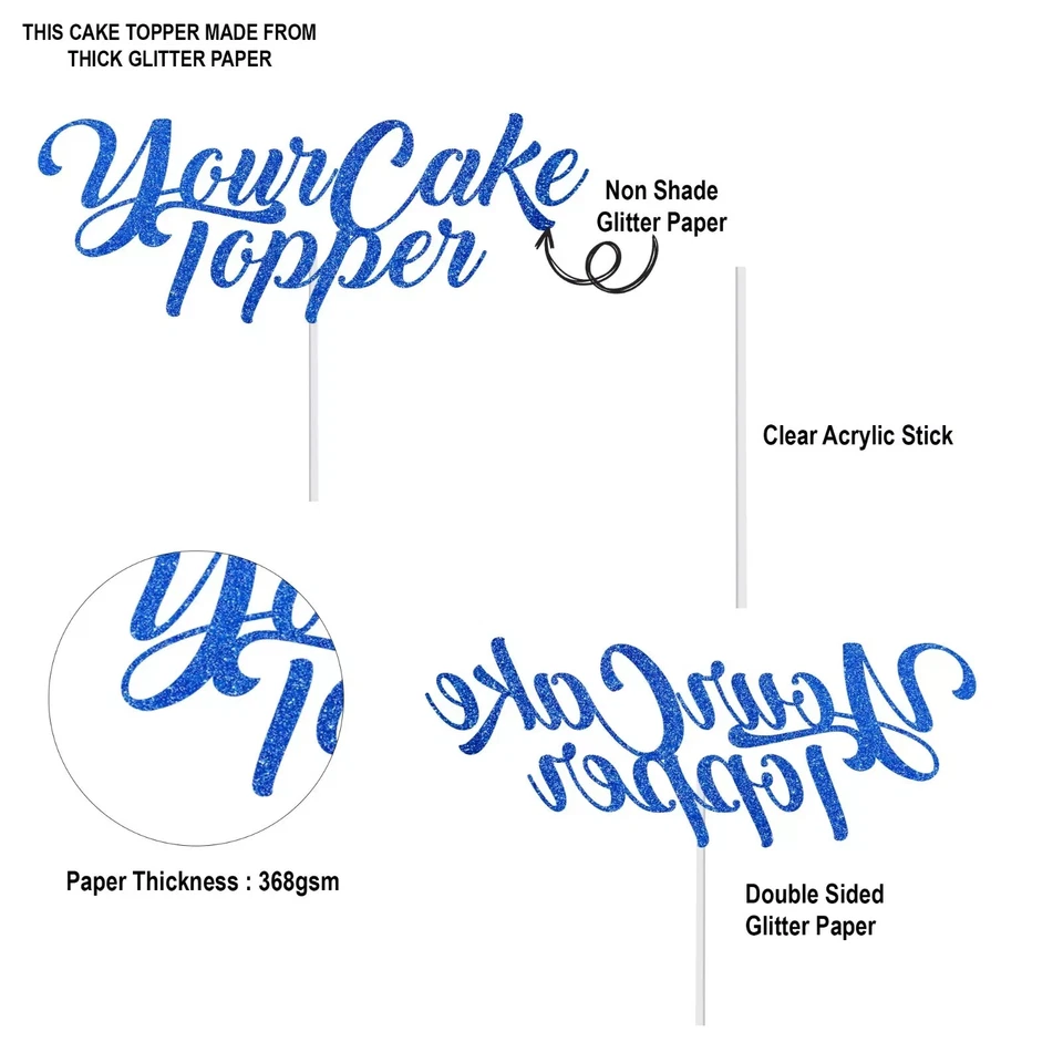 Personalised Cow Boy Western Birthday Party Cake Topper Any Name Decor - Image 3 of 4