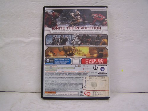 Assassin's Creed III 3 (Microsoft Xbox 360, 2012) No Manual Resurfaced - Picture 2 of 3