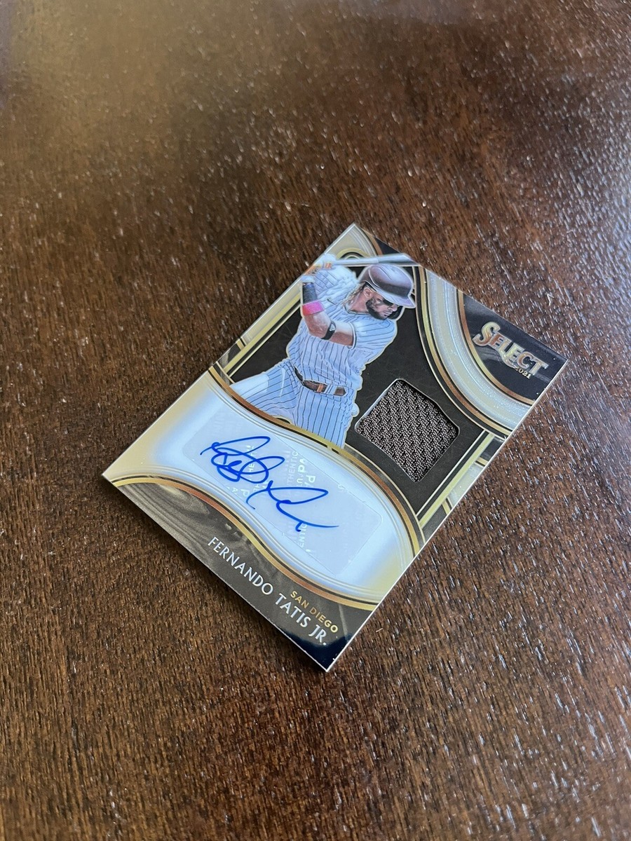 Fernando Tatis Jr 2021 Panini Select Signature Materials Auto 