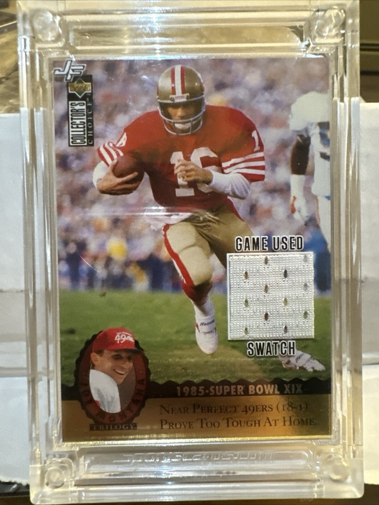 1985 Joe Montana Upper Deck Game Used Jersey Fusion Football Edition