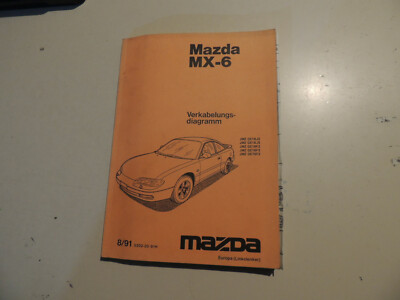 Mazda MX-6 (GE16, GE76) Schaltpläne Werkstatthandbuch Ausgabe 08.1991