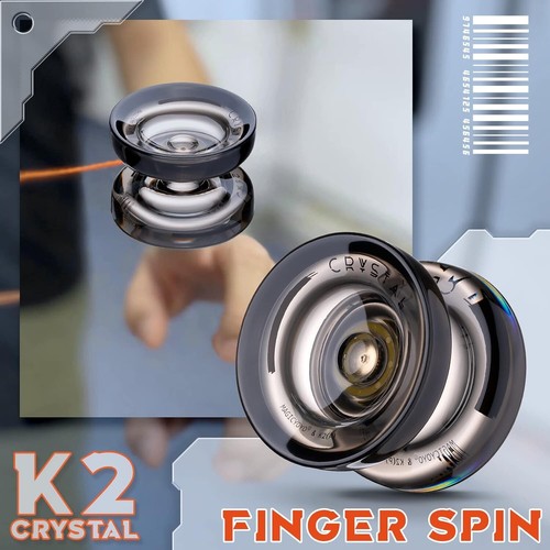 MAGICYOYO Dual Purpose Yoyo for Kids Beginner, Responsive Yoyo K2 Crystal Black, - Picture 9 of 12
