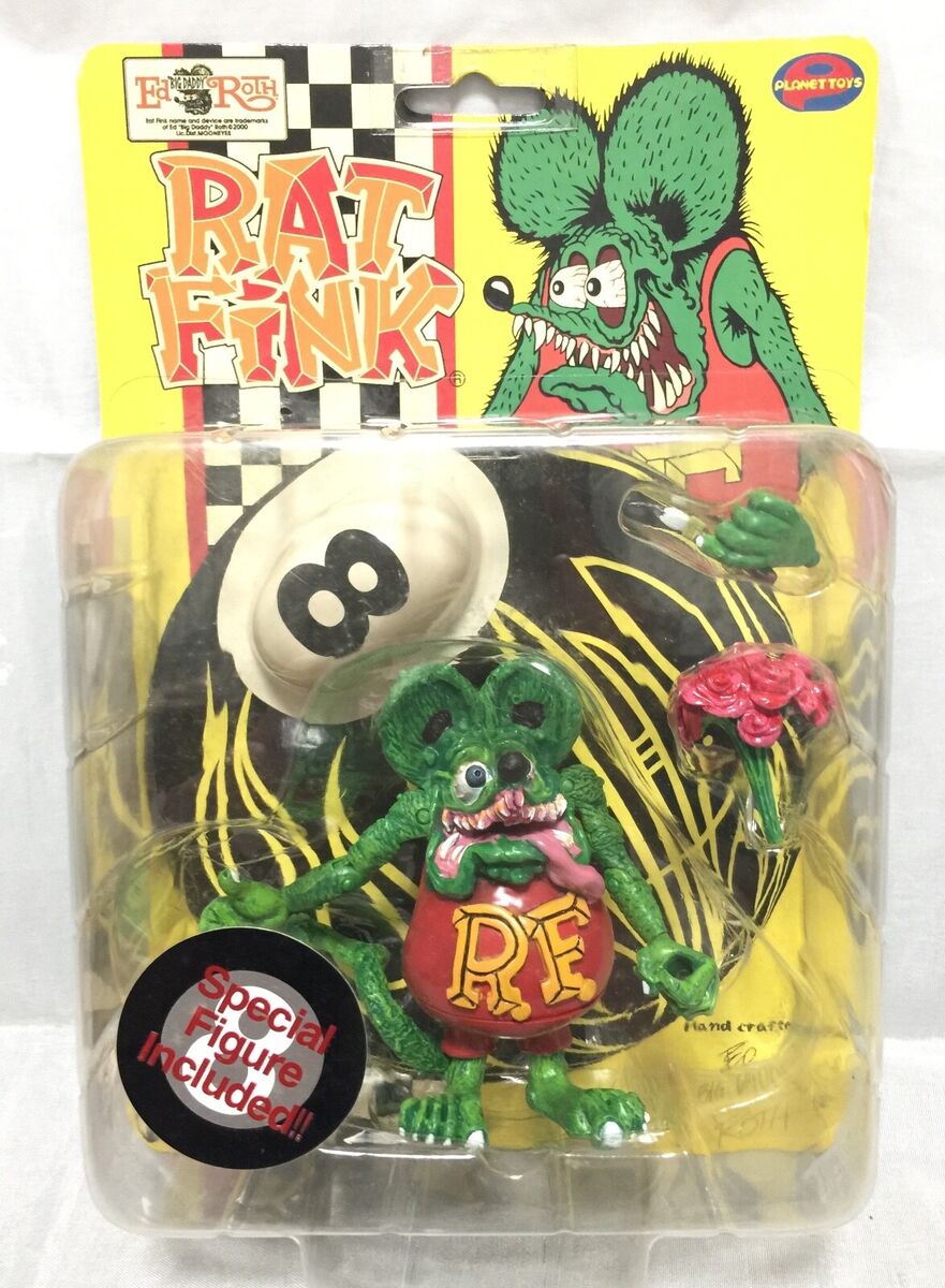 Ed Roth`s Rat Fink : Rat Fink action figure Planet Toys 2000 Ed Roth`s Rat Fink : Rat Fink action figure Planet Toys 2000