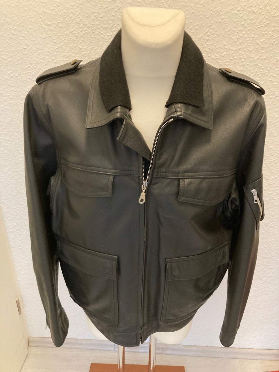 Polizei Lederjacke Hamburg Schwarze Lederjacke Polizei Lederjacke