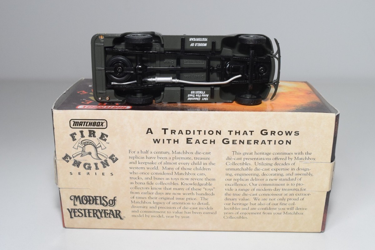 Matchbox Models Of Yesteryear – Camion Pompier Chevrolet 1941 – YFE01-M
