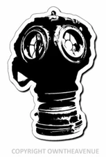 Gas Mask Street Art JDM Hot Rod Drift Drifting Racing Drag Vinyl Sticker