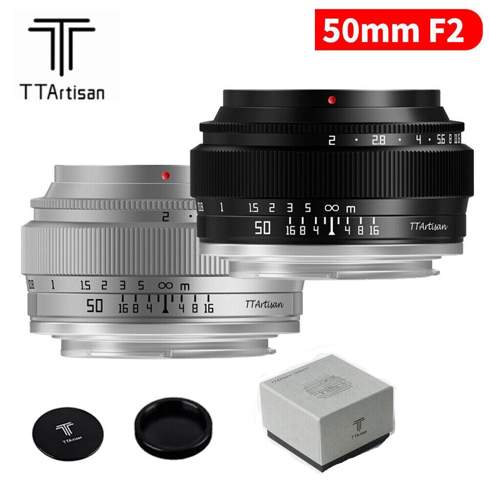 TTArtisan 50mm F2 MF Full Frame Lens for Sony E Nikon Z Canon EF-M