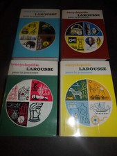 A1-C1- Encyclopédie Larousse pour la jeunesse- 4/4 volumes