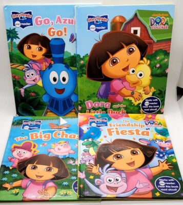 Lot Of 4 DORA Nickelodeon Story Reader Me Reader Children's Books ( Books Only )