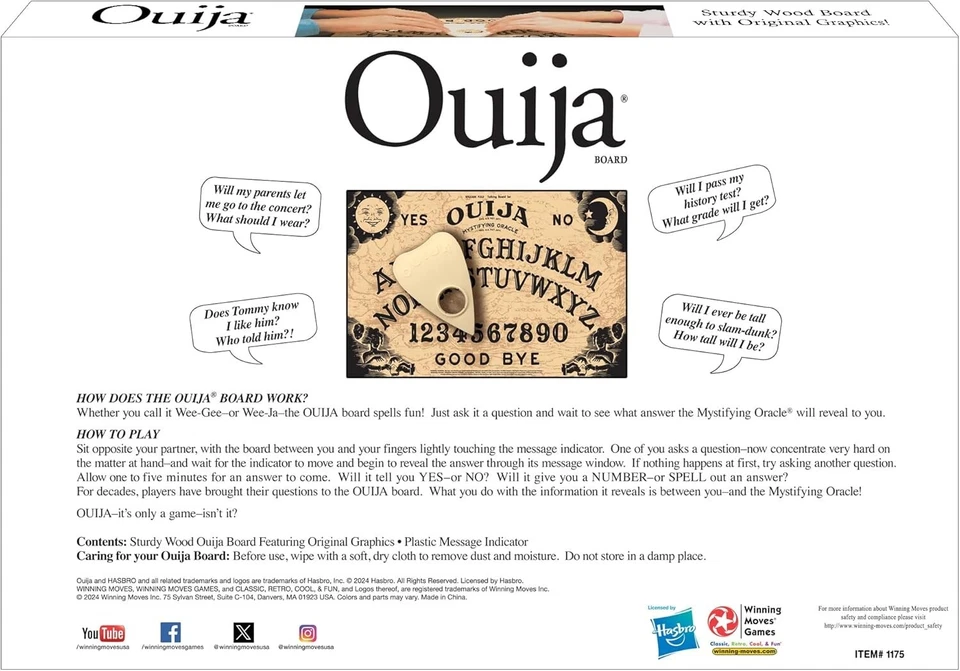 Hasbro Classic Ouija Board Mystifying Oracle Board Game for 2 to 4 Players - image 2 of 4