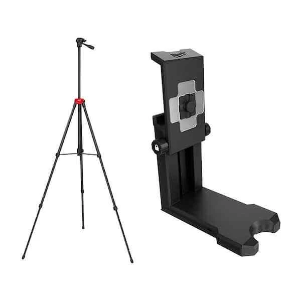 Laser Level Tripod 72 in. Adjustable with 360-Degree Quick Connect Laser Mount