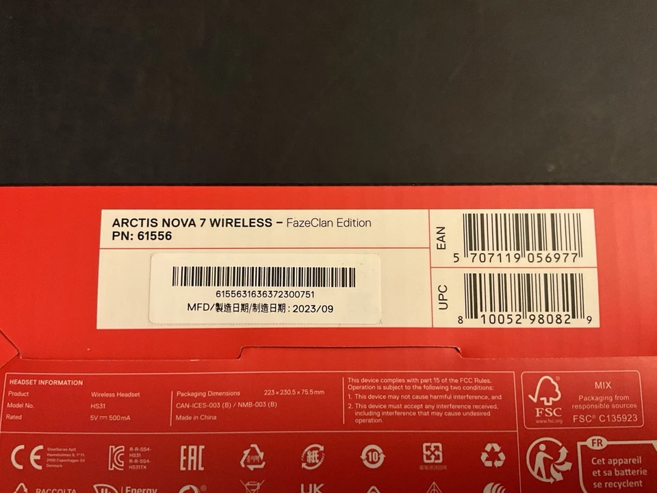 SteelSeries Arctis Nova 7 Auriculares Inalámbricos Edición Faze Clan NUEVOS PS5 PC Foto 4 de 4