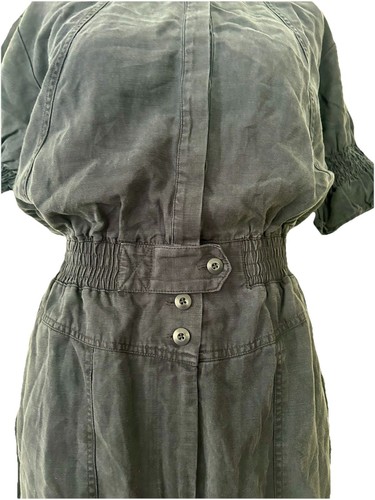 Joie Fritzie Jumpsuit All In One Romper Linen Cotton Blend Sea Blue L UK 12-14 - Picture 18 of 19