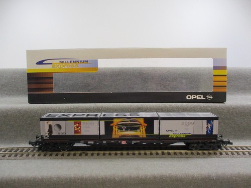 Roco Spur H0 47981 Millennium Express Containerwagen Opel der DB in OVP | Zustand: Gebraucht
