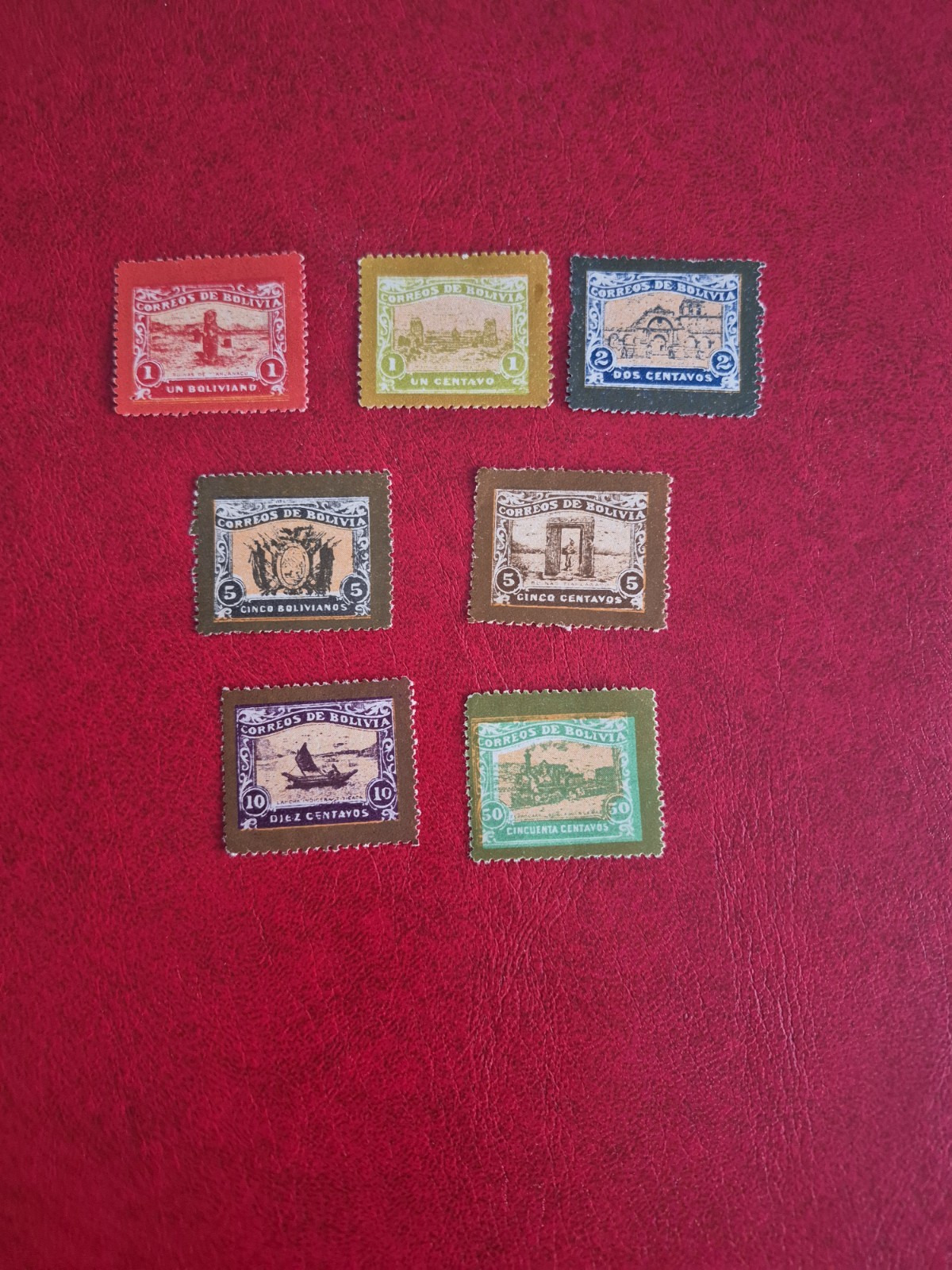 BOLIVIA STAMPS 1914