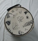 Barbie Hatbox Vanity Vinyl Case Trunk With Vintage Graphics