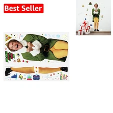 Buddy The Elf Giant Peel and Stick Wall Decals - 37 Removable Holiday Decor