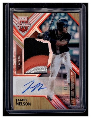 Nelson, James - 2018 Donruss Elite Extra Edition - Swatch/Autograph - 16/49
