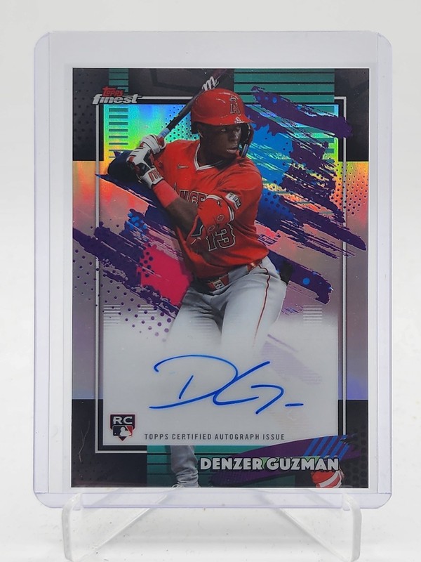 DENZER GUZMAN 2026 TOPPS FINEST ROOKIE AUTO REFRACTOR #FA-DGU ANGELS Q3967