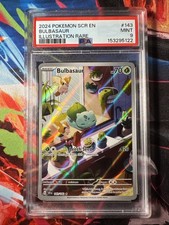 2024 Pokémon Stellar Crown Bulbasaur 143/142 Holo PSA Mint 9