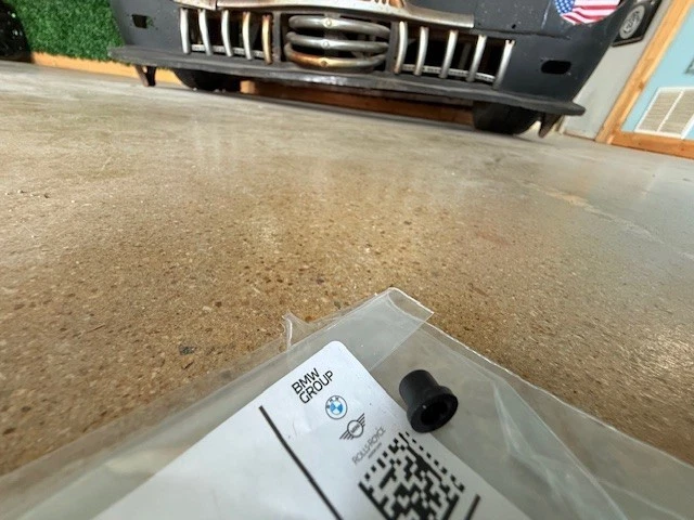 (2) Genuine OEM BMW 51141807495 Grommets For Hood & Trunk Emblem same as dealer - Image 2 of 4