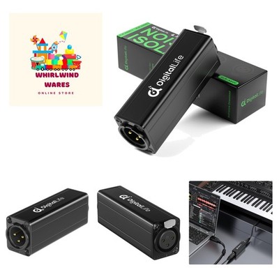 XLR Ground Loop Isolator - Professional Audio Noise Filter for Live Performances