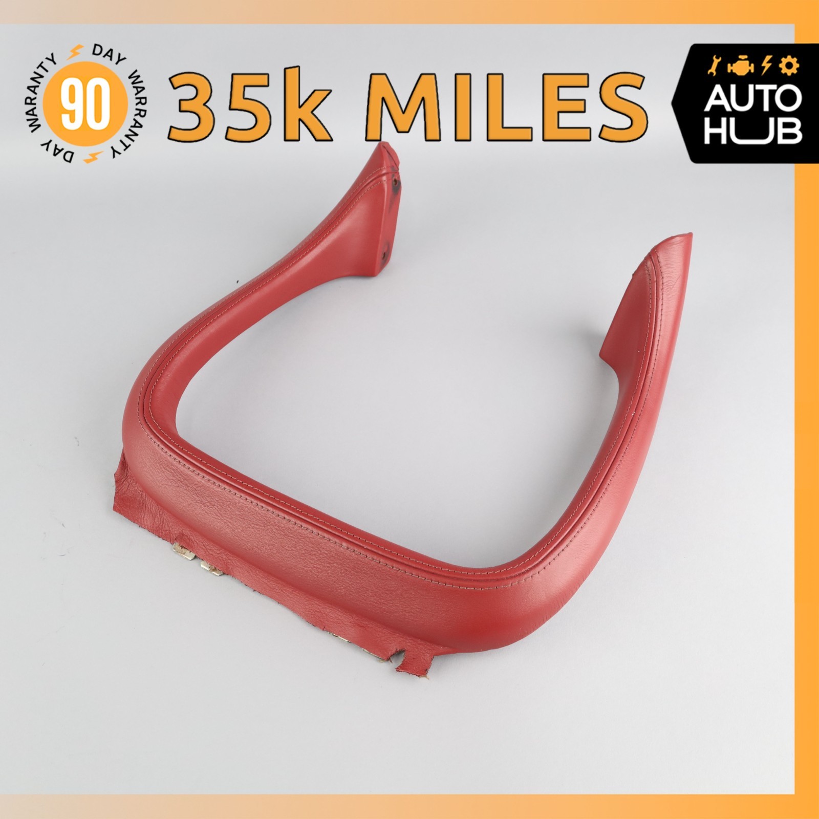 00-04 Aston Martin DB7 Front Center Console Trim Cover Red OEM 35k
