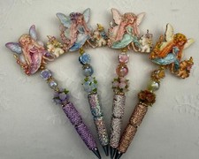 Custom beaded pens. Mythical Fairy Gifts. Basket filler. Journal. Collect 