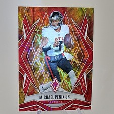 Michael Penix Jr /350 Fire Burst Scope 2025 Panini Phoenix Atlanta Falcons