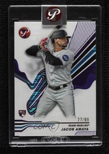 2024 Topps Pristine Purple Pristine Pulsar Refractor 77/99 Jacob Amaya #171 0w3