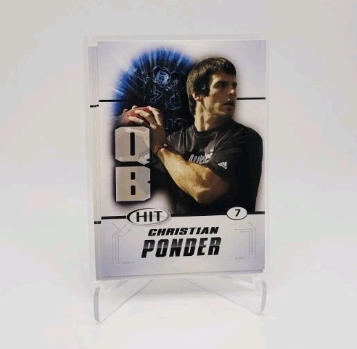 CHRISTIAN PONDER 2011 Sage Hit #7 Rookie (5) base LOT VIKINGS FSU SEMINOLES 