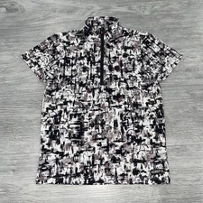 Kerrits Women’s Small 1/4 Zip Short Sleeve Equestrian Riding Shirt Top Horse Tee