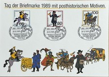 Tag der Briefmarke 1989 mit posthistorischen Motiven 1