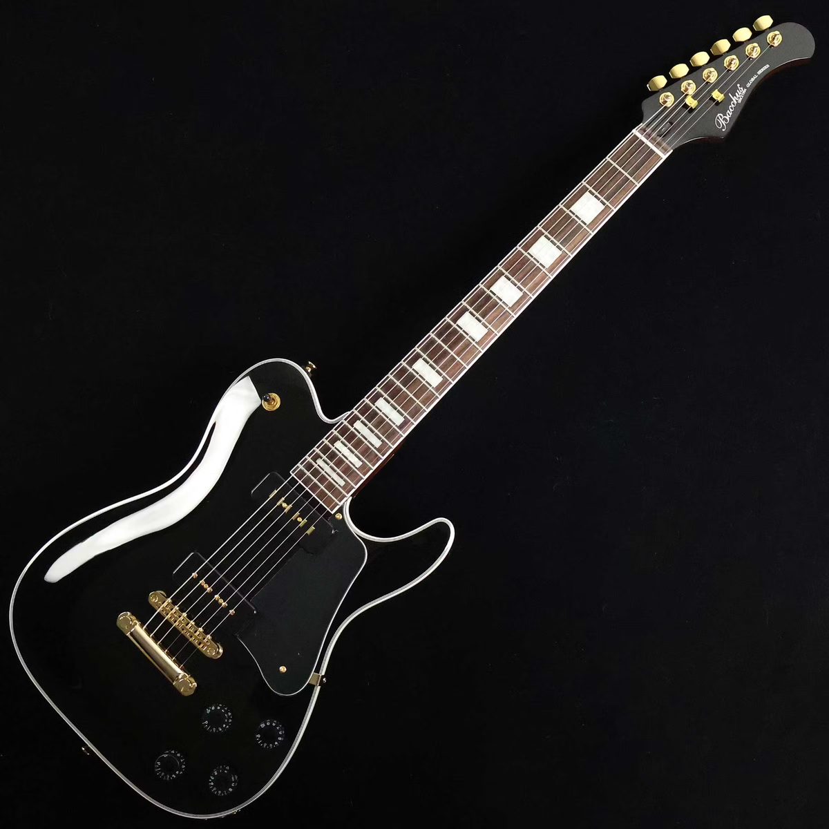 Bacchus / GLOBAL Series BARON-CTM Alnico BLACK Electric Guitar | eBay