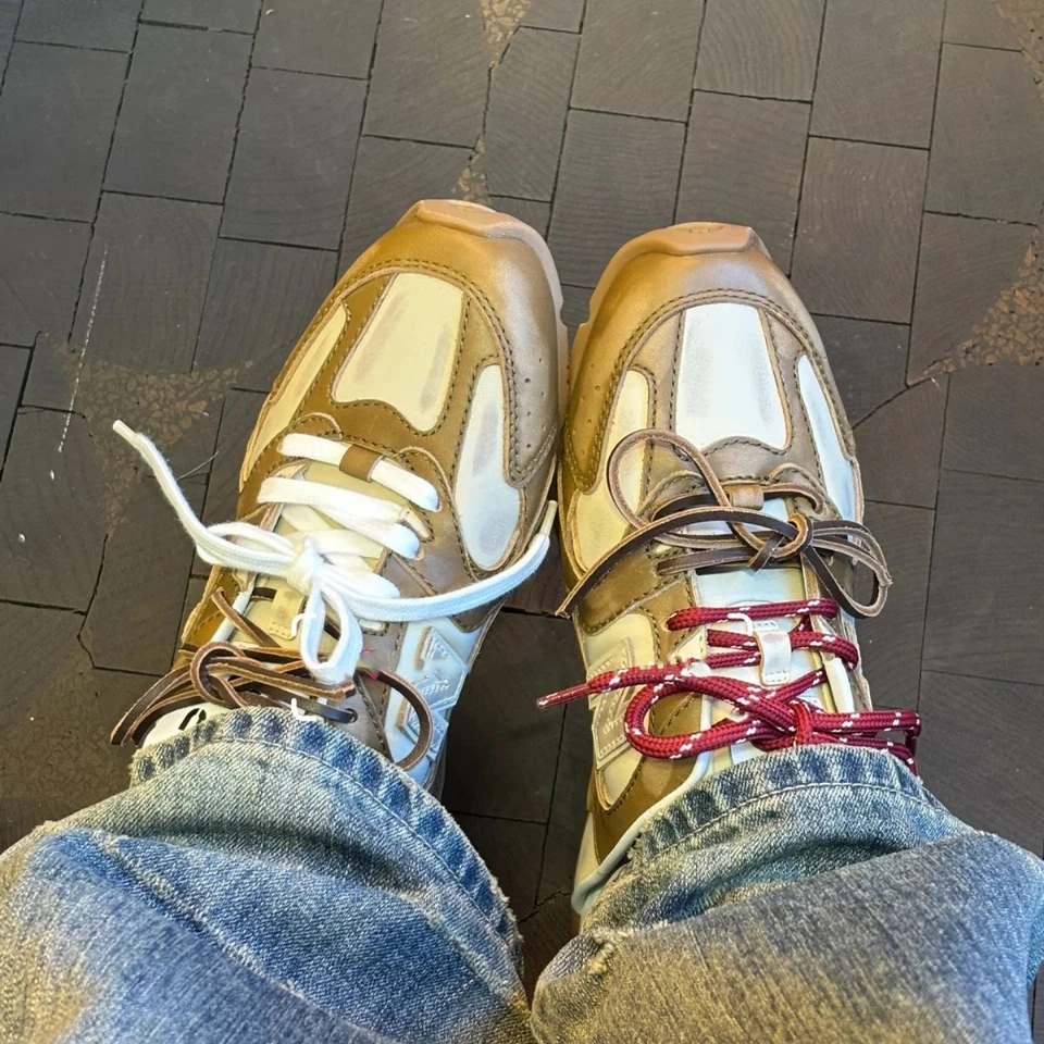 Womens 2025 new MM leather casual sports training retro versatile shoes - Image 3 of 4