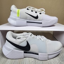 Nike Zoom GP Challenge 1 HC Tennis White/Black Mens Size 8 New FB3147-101