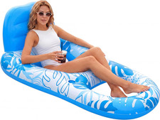 SLOOSH Inflatable Pool Floats Lounger Adult, Pool Float Lounge Raft Floaties Wat