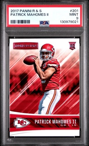 2017 PANINI ROOKIES & STARS #201 PATRICK MAHOMES II ROOKIE RC PSA 9