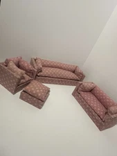 Vintage Dollhouse Living Room Furniture Set
