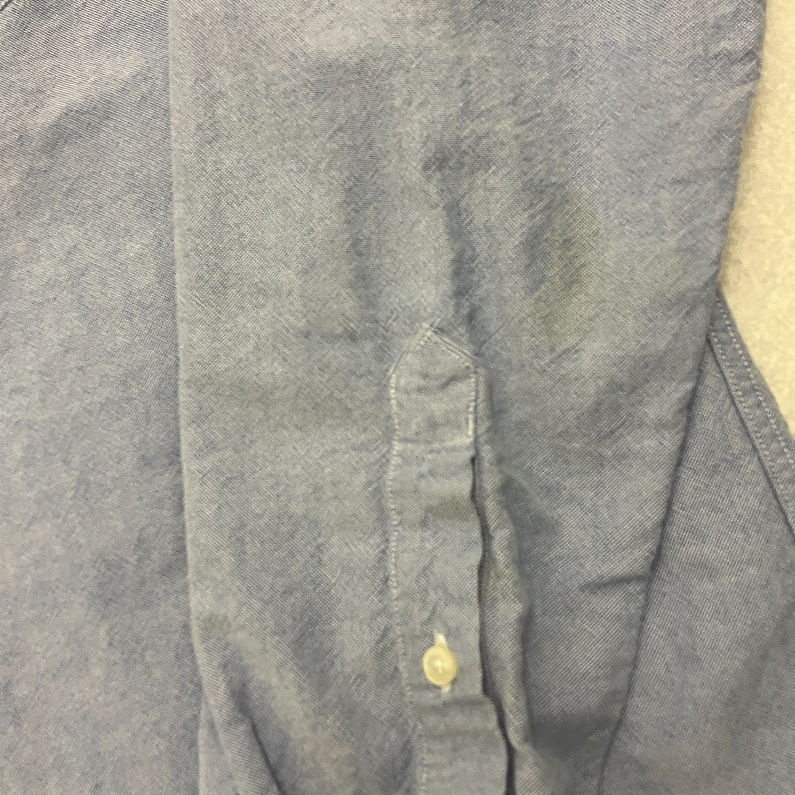 Lacoste Shirt Mens 45 Large Blue Button Down Long Sleeve Cotton thumbnail 4