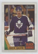 1987-88 O-Pee-Chee Blank Back Rick Vaive #155 k5i