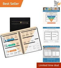 2026 Weekly Organizer Spiral Bound Calendar 12  Black Cover Office