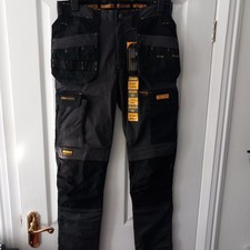 DeWalt Fairhaven Pro Stretch Slim Fit Holster Pocket Work Trousers W30-L31.5