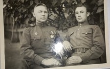 A portrait photo of the Red Army, awards GLORIA signed/inscribo  (A49)