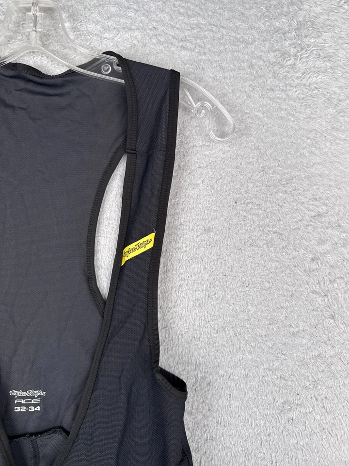 Troy Lee Designs Pantalones cortos con tirantes de ciclismo 32-34 Medium Negro Amarillo Nylon Blend ACE Foto 2 de 4